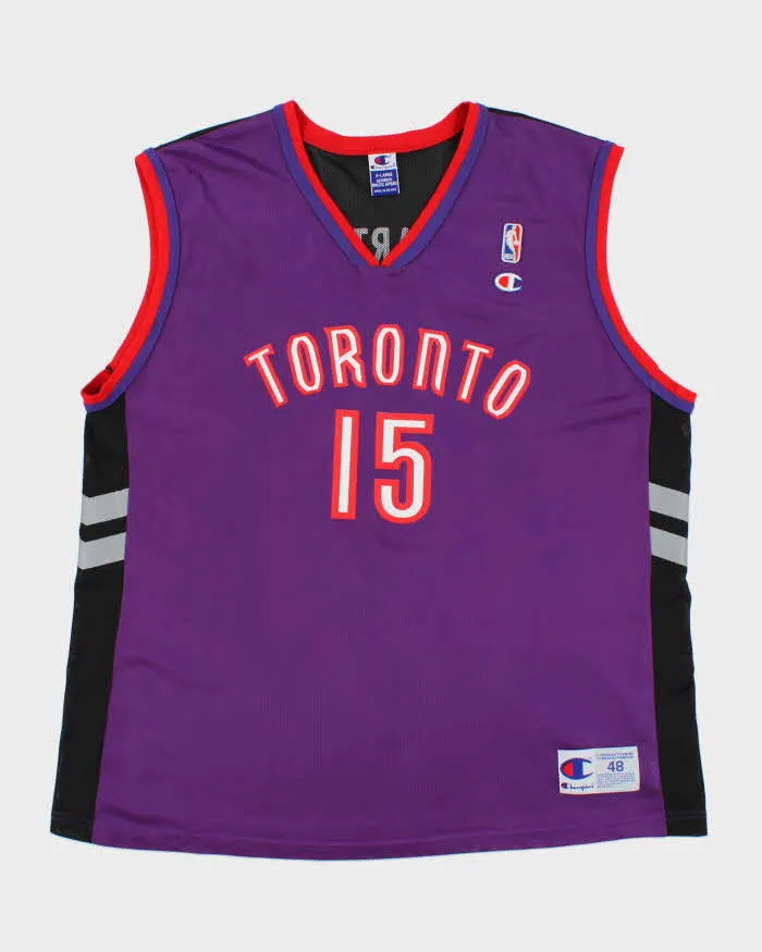 Vintage 2000-02 Champion Toronto Raptors Vince Carter #15 NBA Home Jersey - XL sold by Rokit