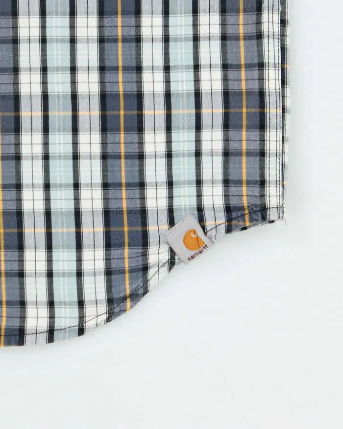 Vintage Carhartt Plaid Relaxed Fit Short Sleeve Shirt - L sold by Rokit product image thumbnail 4