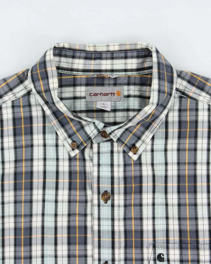 Vintage Carhartt Plaid Relaxed Fit Short Sleeve Shirt - L sold by Rokit product image thumbnail 5