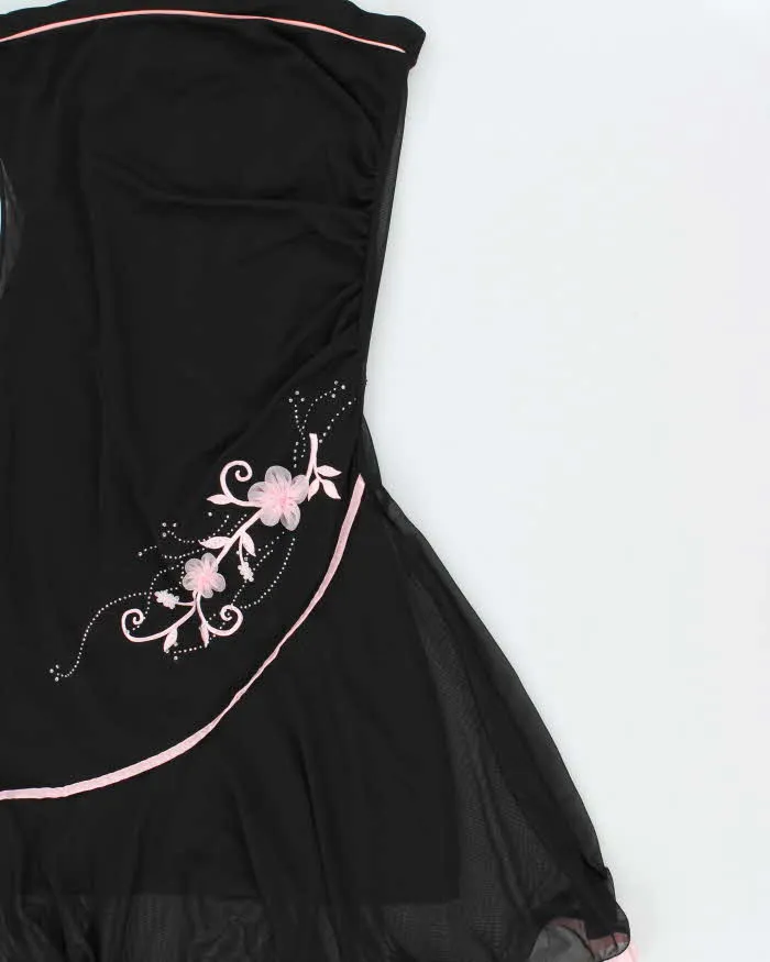 Vintage Y2k 2000s Mariposa Rhinestone Embroidered Bandeau Dress - S sold by Rokit product image thumbnail 3