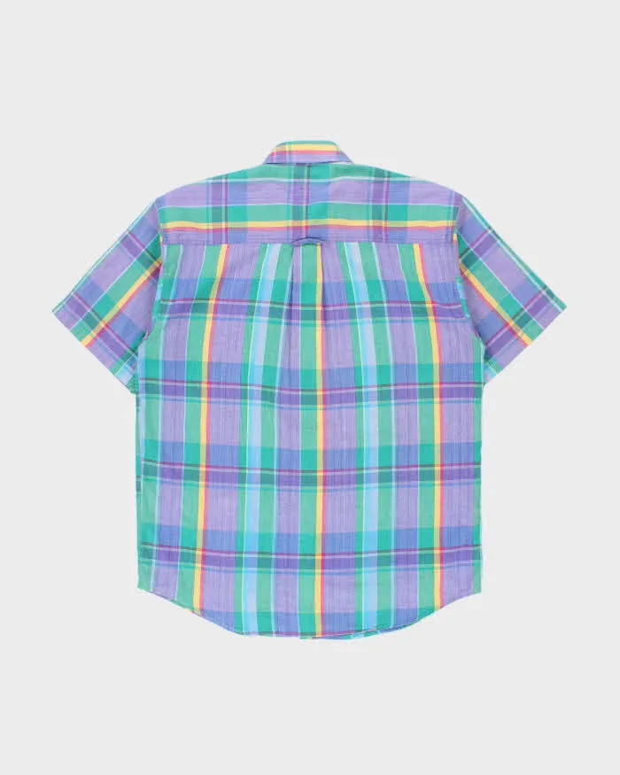 Vintage 1990s Eddie Bauer 'Superior Madras' Plaid Short Sleeve Shirt - L sold by Rokit product image thumbnail 2