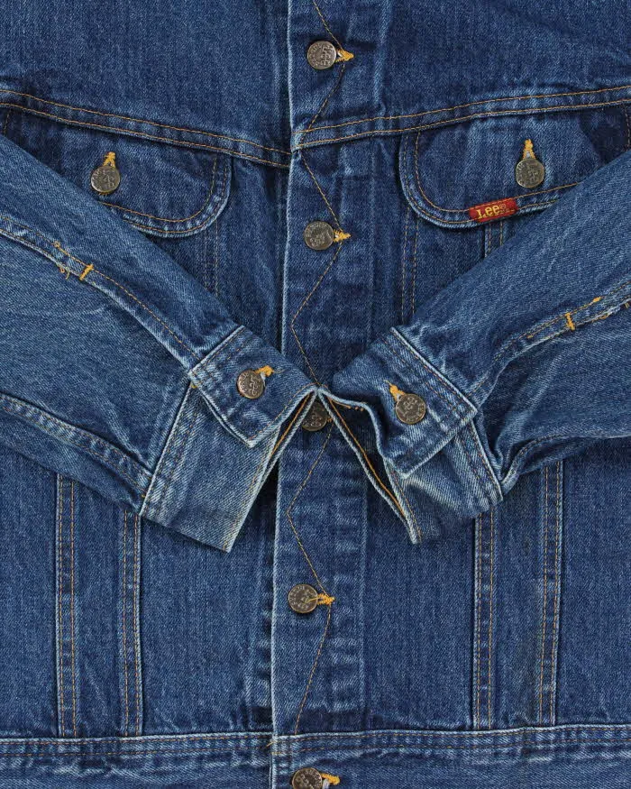 Vintage 1980s Lee Medium Wash Made In Canada Denim Trucker Jacket - L sold by Rokit product image thumbnail 4
