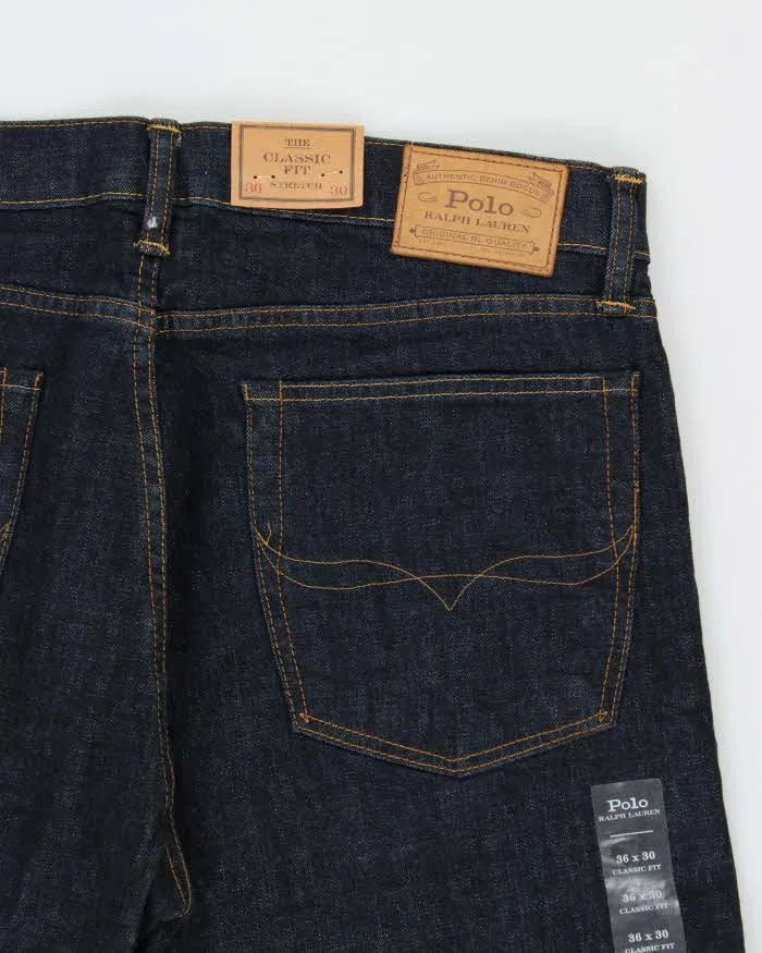 DSWT Polo Ralph Lauren Raw Indigo Denim Mid Rise The Classic Fit Straight Leg Jeans - W36 L30 sold by Rokit product image thumbnail 4