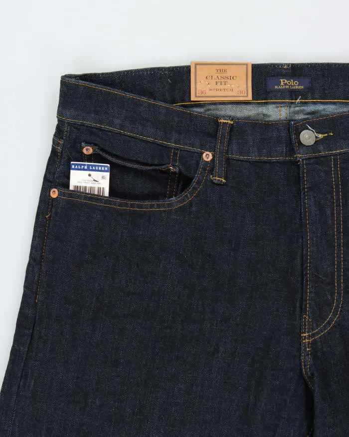 DSWT Polo Ralph Lauren Raw Indigo Denim Mid Rise The Classic Fit Straight Leg Jeans - W36 L30 sold by Rokit product image thumbnail 3
