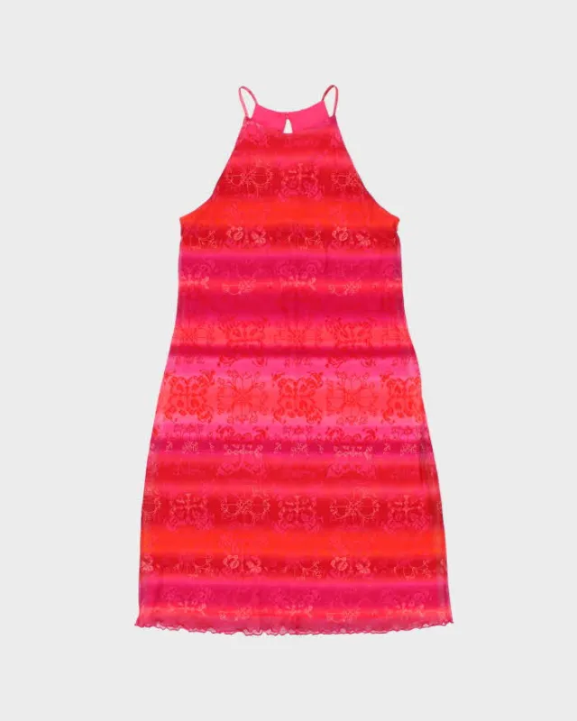 Vintage 1990s California Concepts High Neck Ombre Dress - S made by Rokit