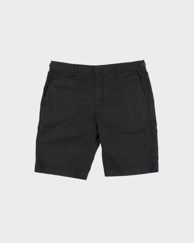 Vintage Burberry Brit Black Adjustable Straight Leg Chino Shorts - W32 made by Burberry