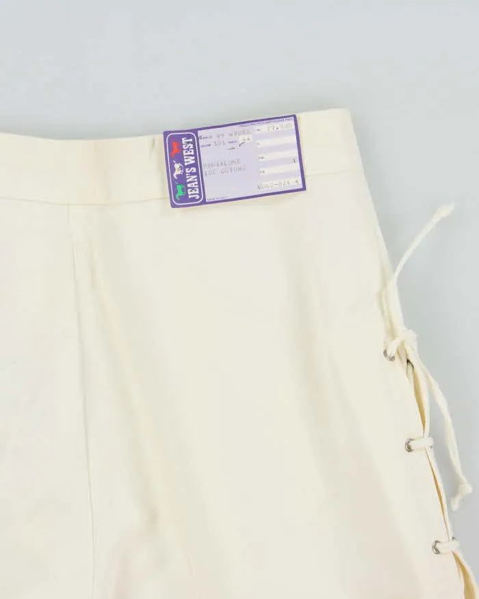 DSWT 1970s Jeans West Lace-up Pleated Cotton Bermuda Shorts - W26 sold by Rokit product image thumbnail 4