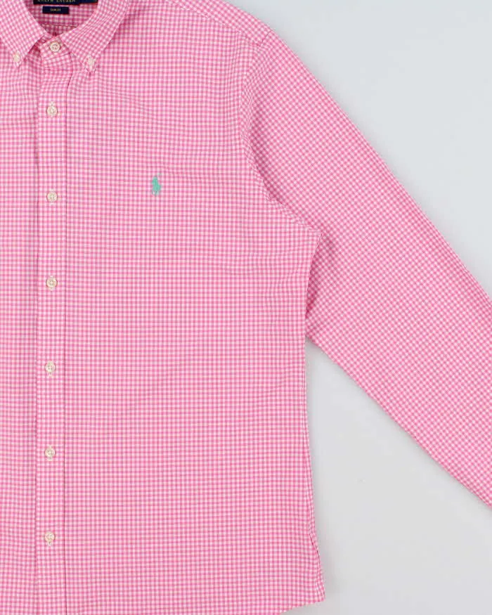 Vintage Polo Ralph Lauren Gingham Check Slim Fit Long Sleeve Shirt - XL sold by Rokit product image thumbnail 3