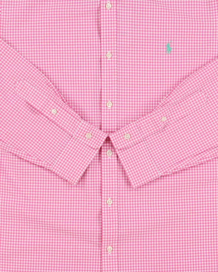 Vintage Polo Ralph Lauren Gingham Check Slim Fit Long Sleeve Shirt - XL sold by Rokit product image thumbnail 4