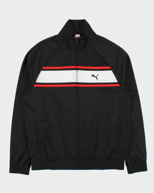 Vintage Puma Classic Striped Embroidered Funnel Neck Track Jacket - L made by Puma