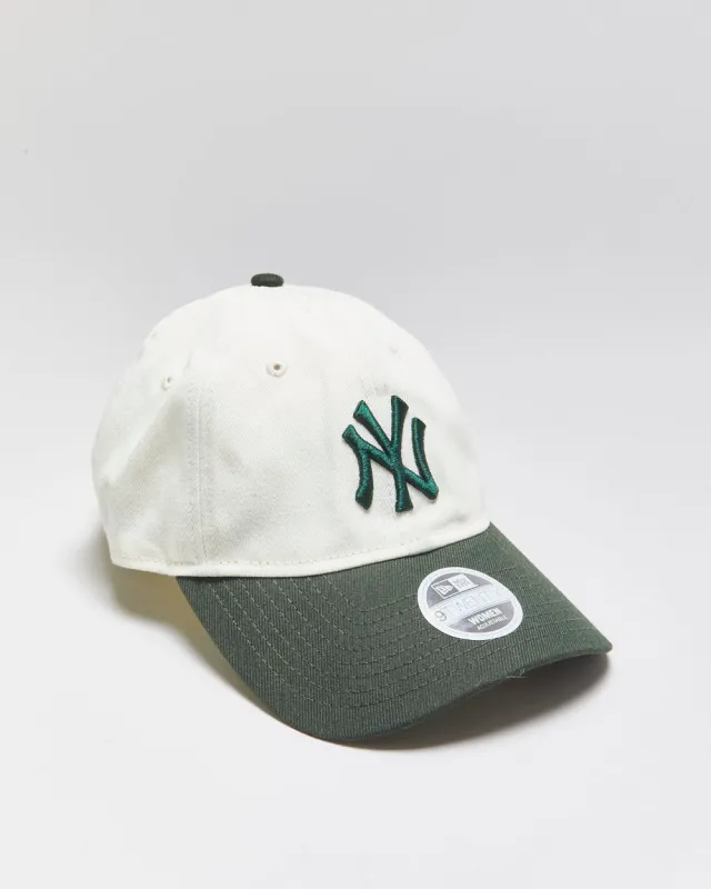 Vintage New Era 9Twenty Women's NY Yankees Canvas Baseball Cap - OS made by Rokit