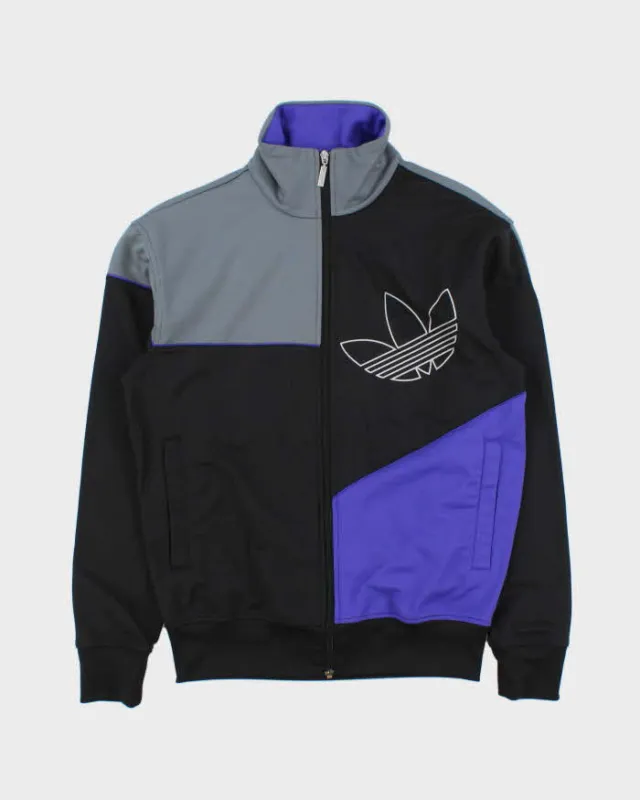 Vintage Adidas Originals Colourblock Trefoil Funnel Neck Track Jacket - S made by Adidas