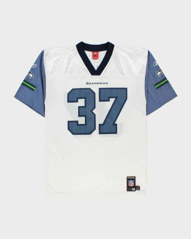Vintage 2008-09 Reebok Seattle Seahawks Shaun Alexander #37 NFL Players Edition Home Jersey - M made by Reebok