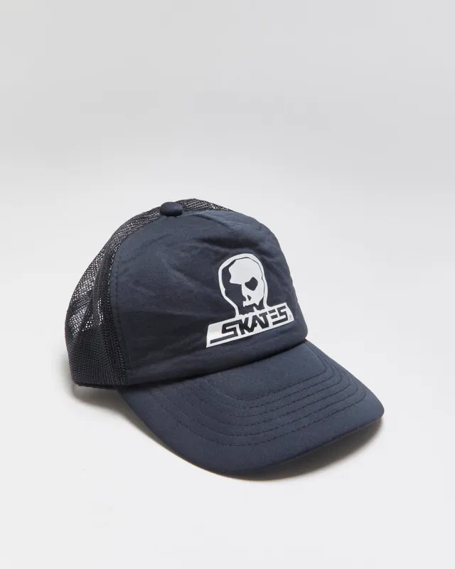 Vintage Y2K 00s Skull Skates Horse Logo AJM Trucker Hat - OS made by Rokit