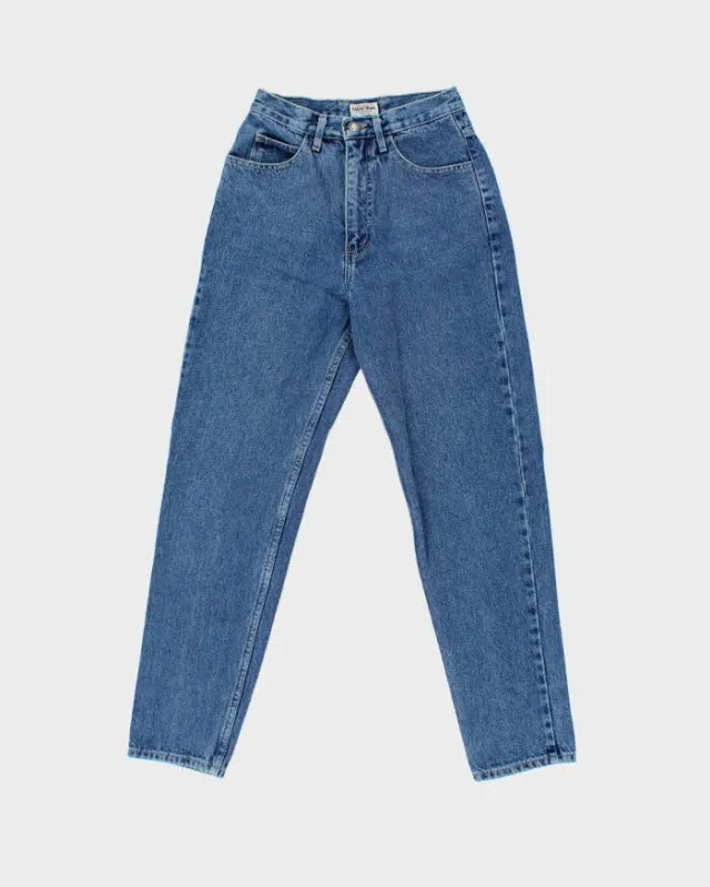 Vintage 1990s Guess Made In USA Women's High Rise Relaxed Fit Carrot Top Denim Jeans - W25 L30 made by Guess