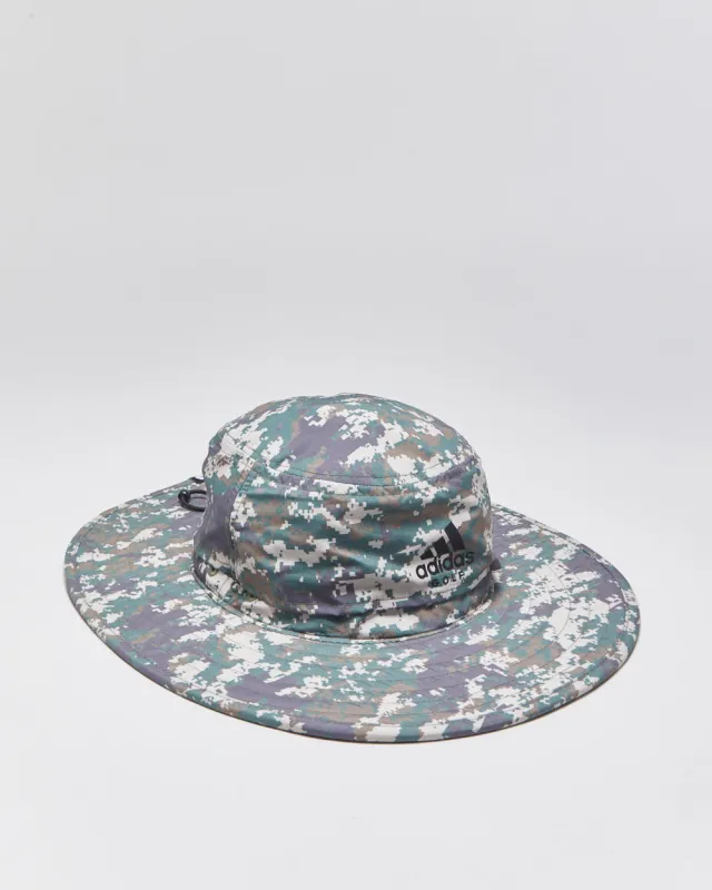 Adidas Golf Digi Camo A-Flex Waterproof Wide Brim Boonie Hat - S/M made by Adidas