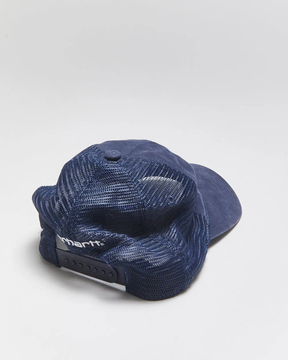 Vintage Carhartt Navy Canvas Mesh Back Trucker Hat - OS sold by Rokit product image thumbnail 2