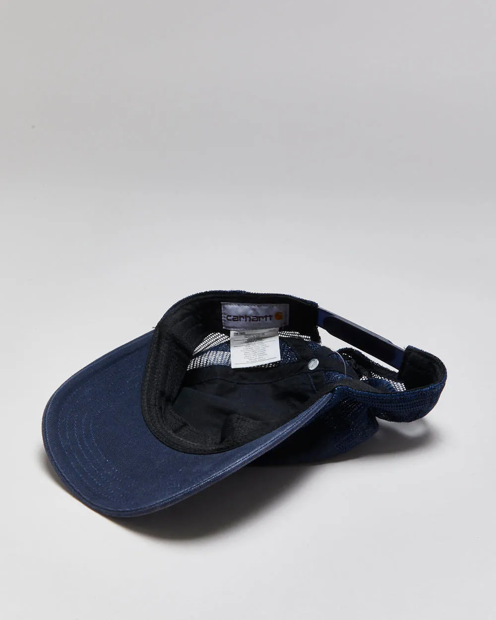 Vintage Carhartt Navy Canvas Mesh Back Trucker Hat - OS sold by Rokit product image thumbnail 5
