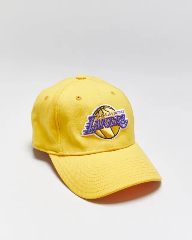 Vintage Y2K 00s Adidas LA Lakers Embroidered Flexi Baseball Cap - S/M made by Adidas