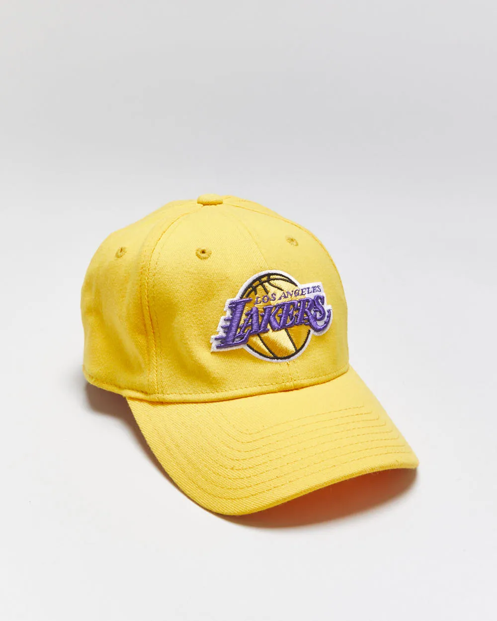 Vintage Y2K 00s Adidas LA Lakers Embroidered Flexi Baseball Cap - S/M sold by Rokit