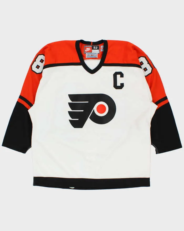 Vintage 1996-97 Nike Team Philadelphia Flyers Centre Ice Eric Lindros #88 NHL Pro Player Official Made In Canada Home Jersey - XL sold by Rokit