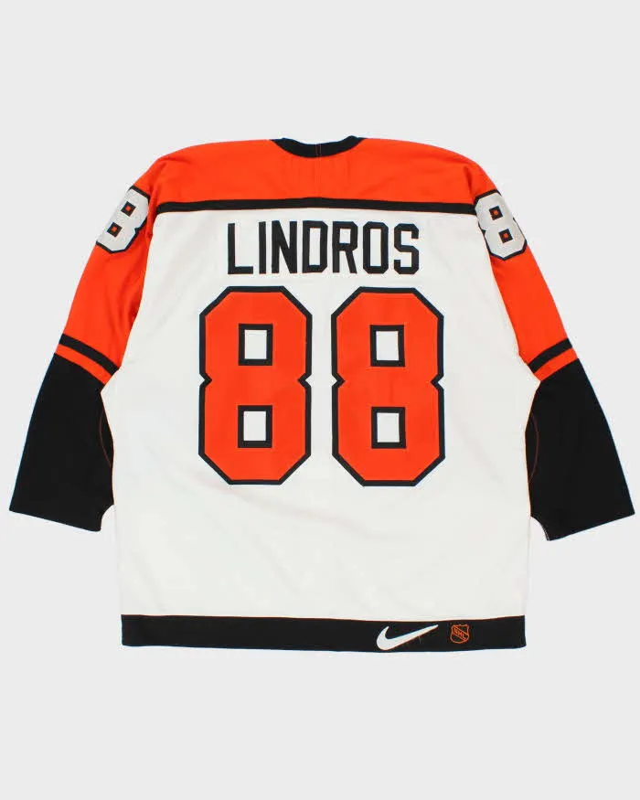 Vintage 1996-97 Nike Team Philadelphia Flyers Centre Ice Eric Lindros #88 NHL Pro Player Official Made In Canada Home Jersey - XL sold by Rokit product image thumbnail 2