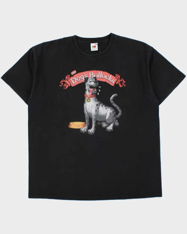 Vintage Y2K 00s Wynchwood Brewery Dog's Bollocks Heavyweight Crewneck T-Shirt - XL made by Fruit of the Loom