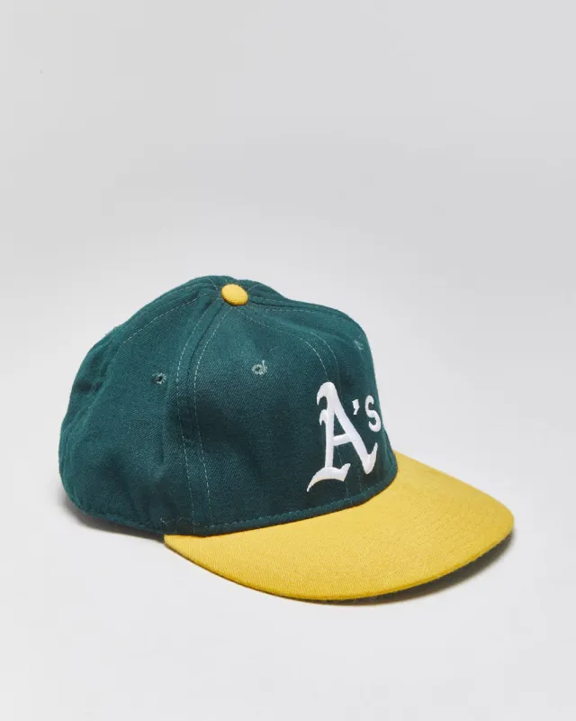 Vintage 1980s New Era Diamond Collection Wool Made In USA MLB Fitted Baseball Cap - 7 1/2 made by Rokit