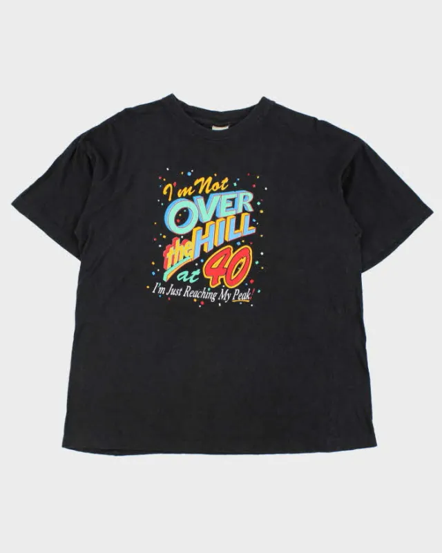 Vintage 1980s 40th Birthday Single Stitch Novelty Made In USA Crewneck T-Shirt - XL made by Rokit