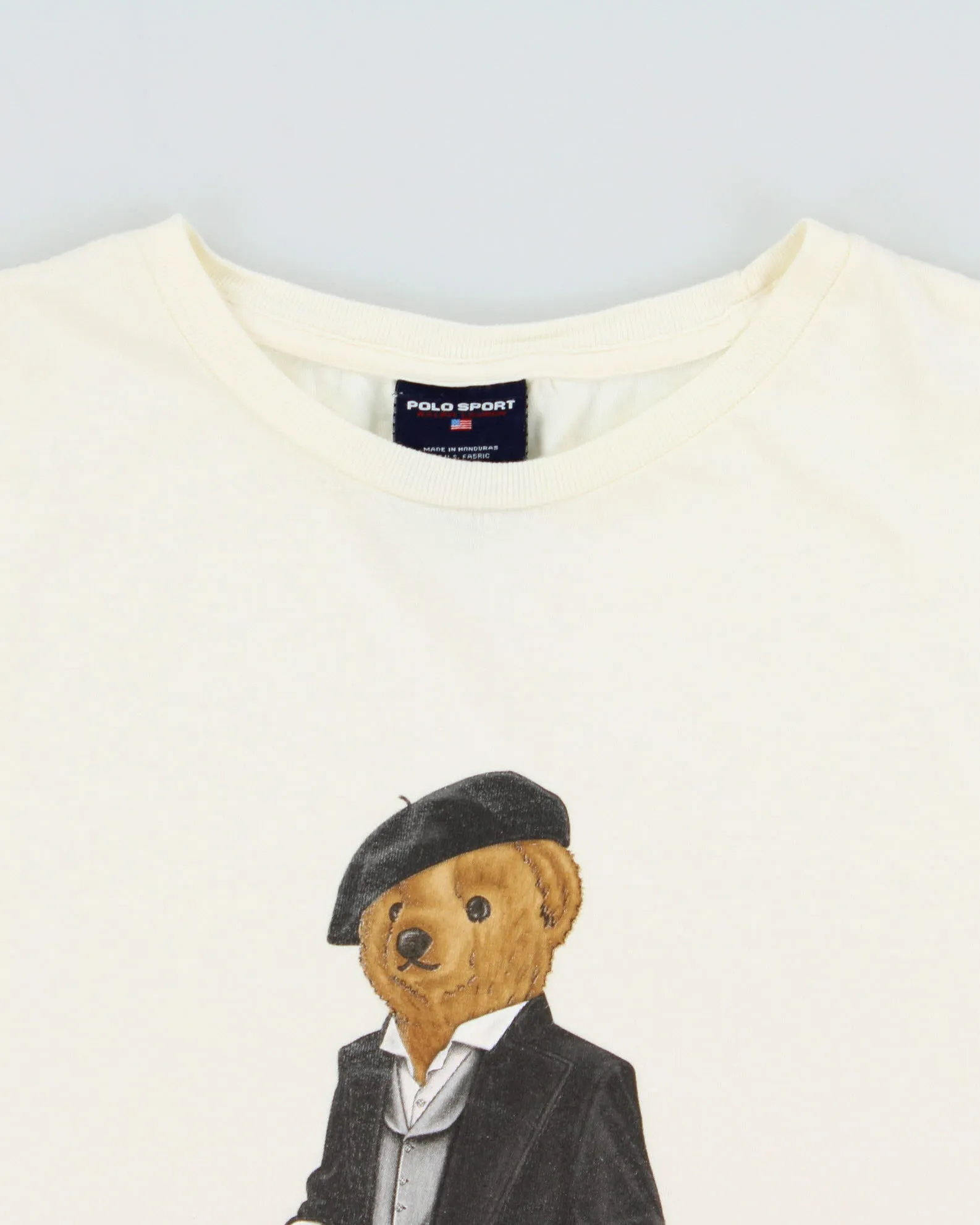 Vintage 1990s Polo Sport Ralph Lauren Cool Bear Heavyweight Crewneck T-Shirt - L sold by Rokit product image thumbnail 5