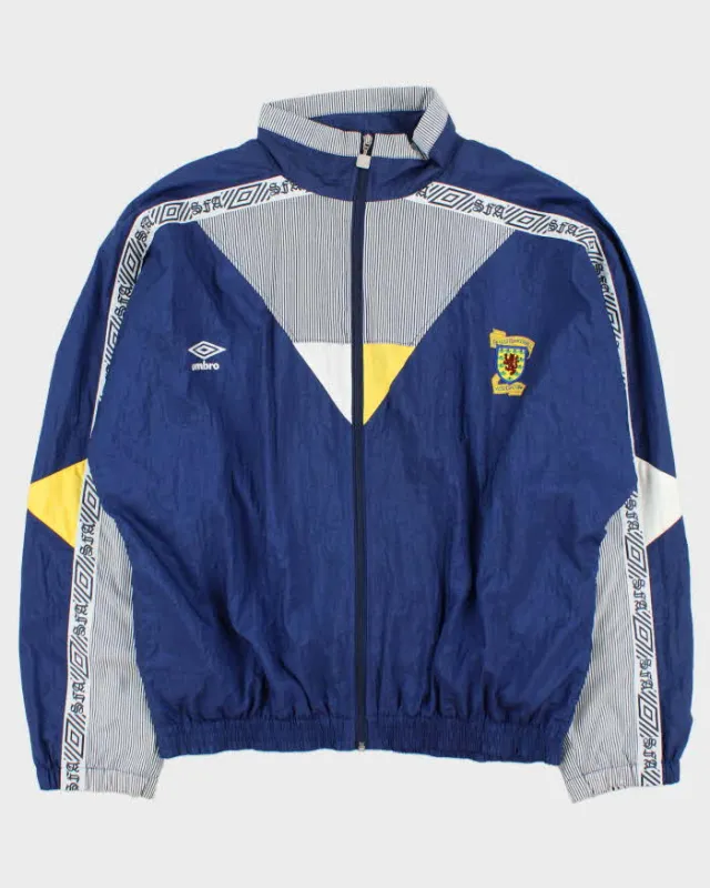 Vintage 1990-92 Umbro Scotland International Football Shell Track Jacket - L made by Umbro