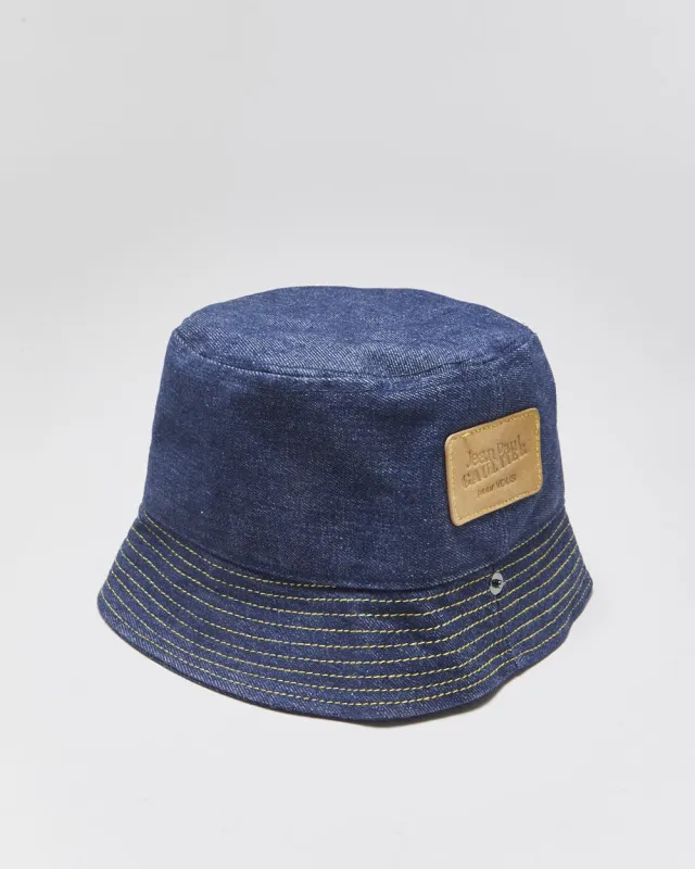 Vintage Jean Paul Gaultier PourVOUS Raw Denim Bucket Hat - S/M made by Jean Paul Gaultier