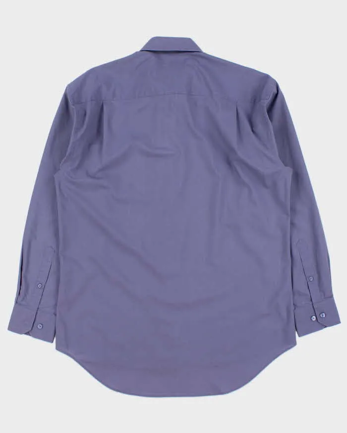 Vintage 1990s Givenchy Monsieur Violet Long Sleeve Dress Shirt - M sold by Rokit product image thumbnail 2