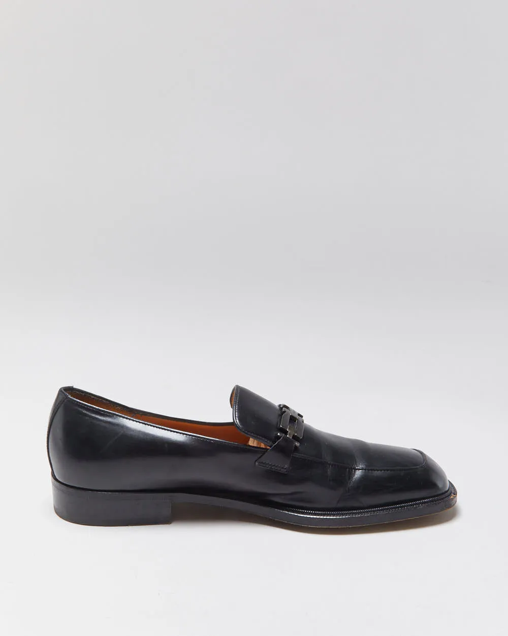 Vintage Y2K 00s Salvatore Ferragamo Leather Square Toe Horesbit Loafers - UK6.5 sold by Rokit product image thumbnail 2
