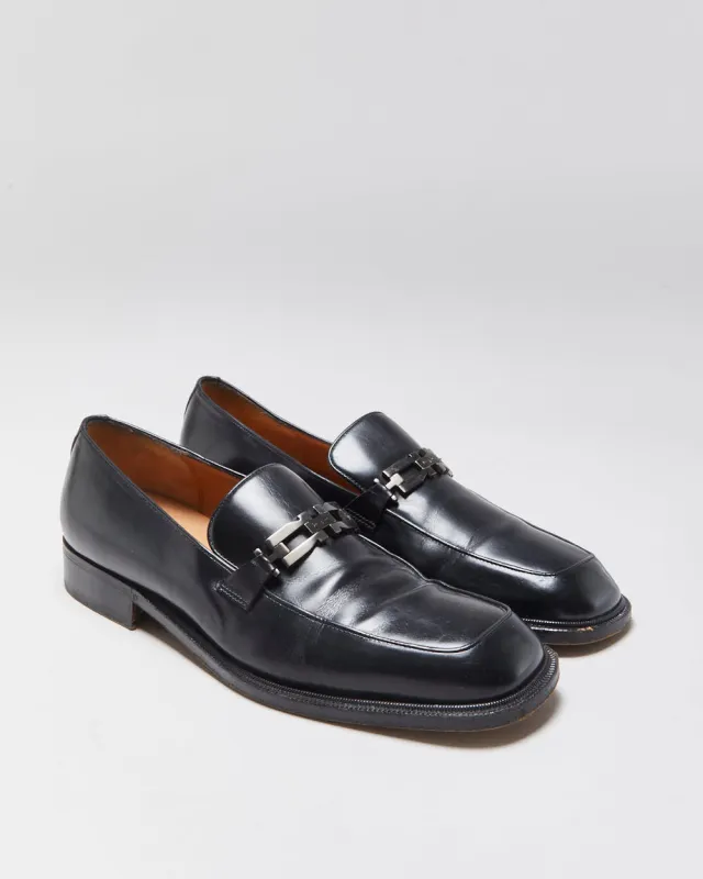 Vintage Y2K 00s Salvatore Ferragamo Leather Square Toe Horesbit Loafers - UK6.5 made by Salvatore Ferragamo