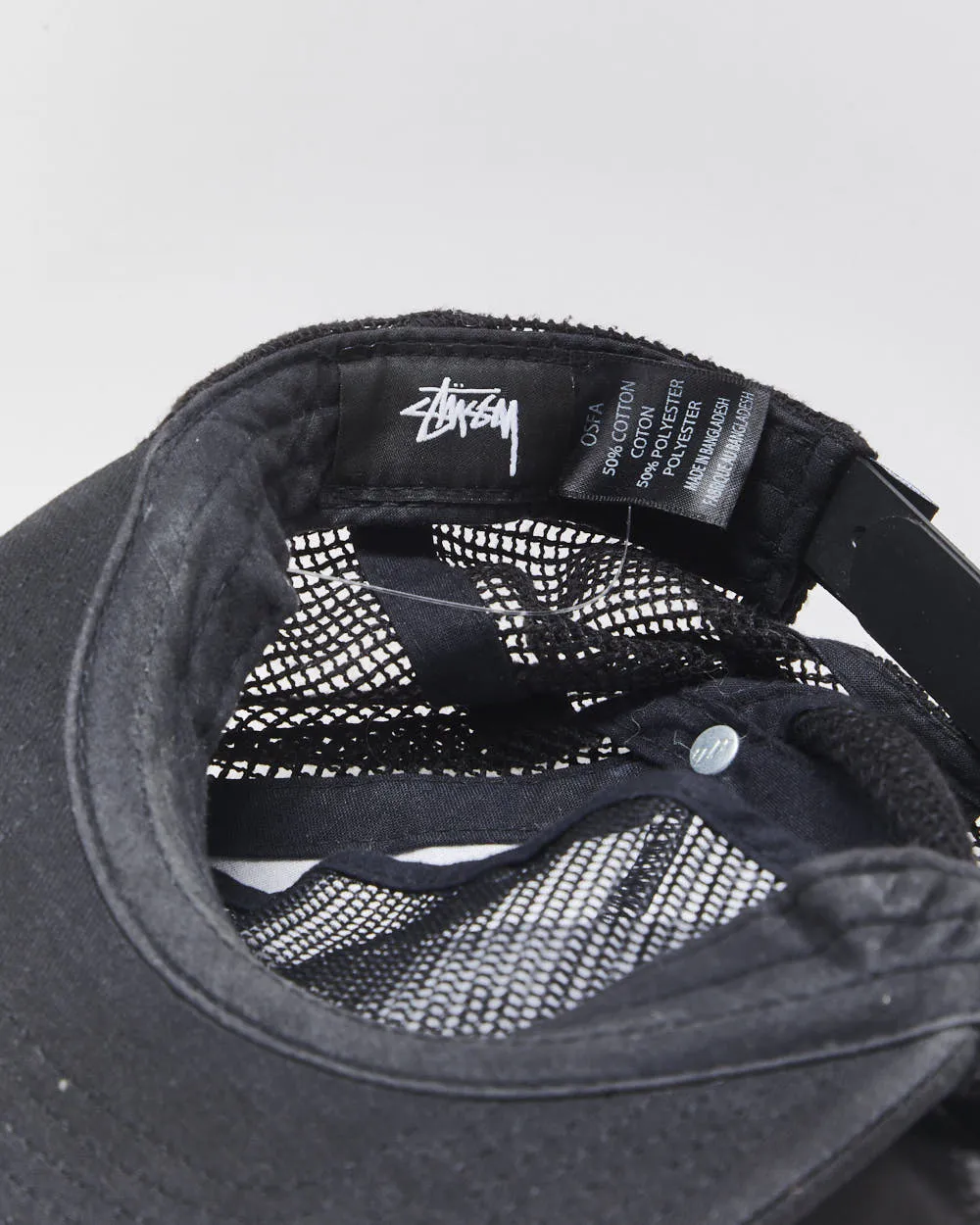 Vintage Stussy Embroidered Rope Peak Flat Brim Trucker Hat - OS sold by Rokit product image thumbnail 5