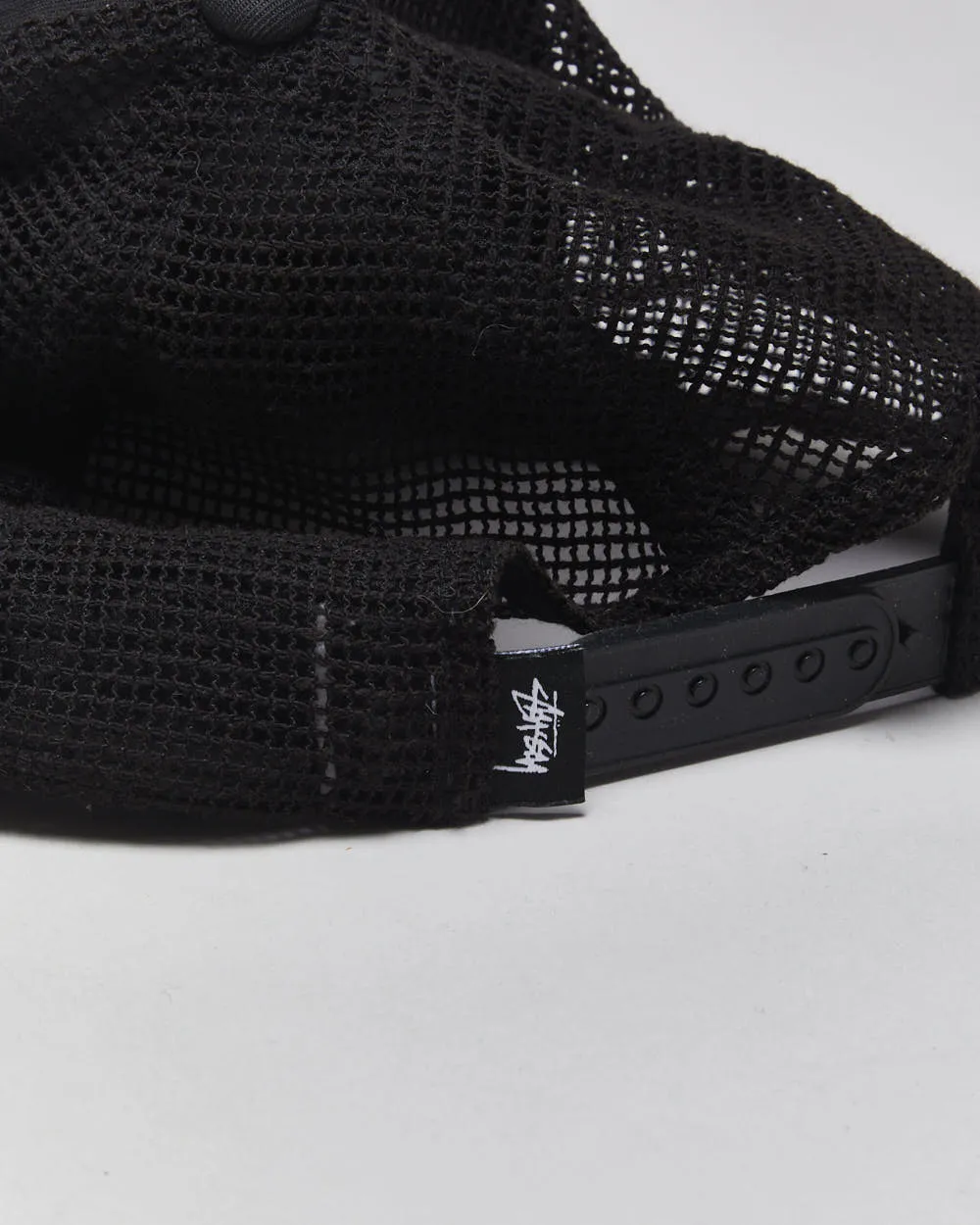 Vintage Stussy Embroidered Rope Peak Flat Brim Trucker Hat - OS sold by Rokit product image thumbnail 3