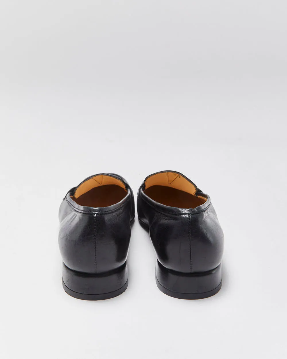 Salvatore Ferragamo Women's Black Leather Gancini Horesbit Heeled Loafers - UK3 sold by Rokit product image thumbnail 4