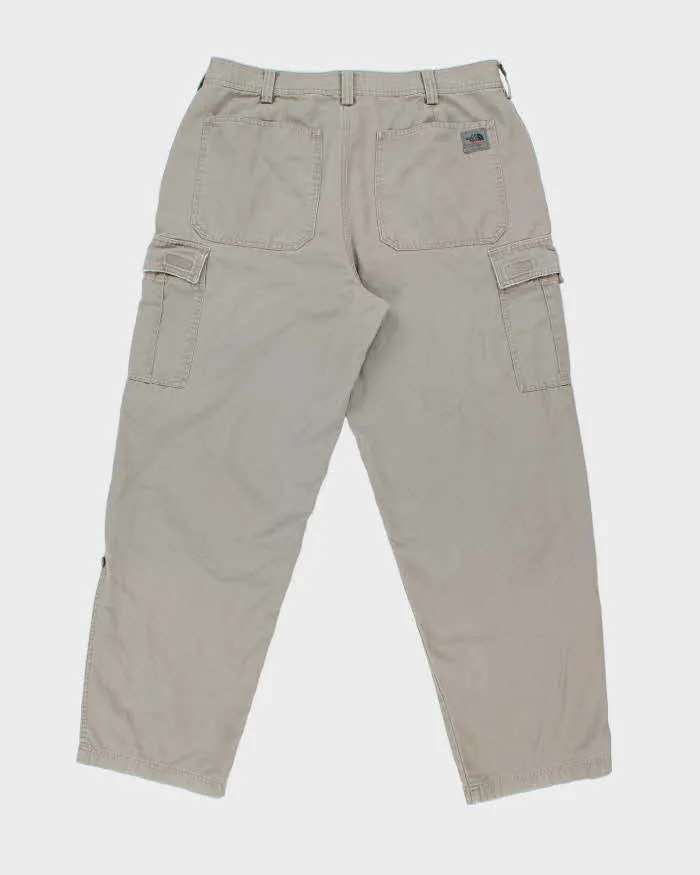 Vintage Y2K 00s The North Face A5 Series Khaki Wide Leg Canvas Technical Trousers - W36 L32 sold by Rokit product image thumbnail 2