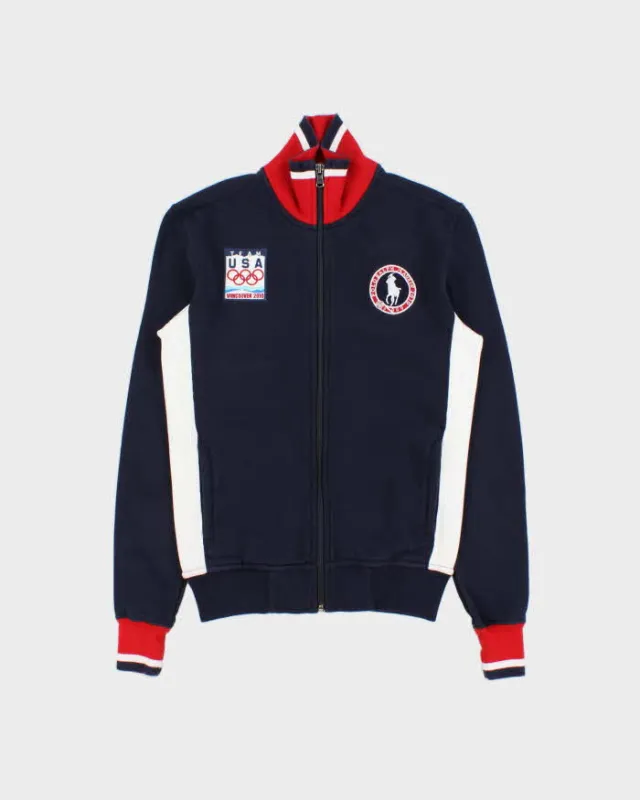 Vintage Polo Ralph Lauren Women's Vancouver 2010 Winter Olympics Team USA Embroidered Zip-Up Track Sweatshirt - S made by Ralph Lauren