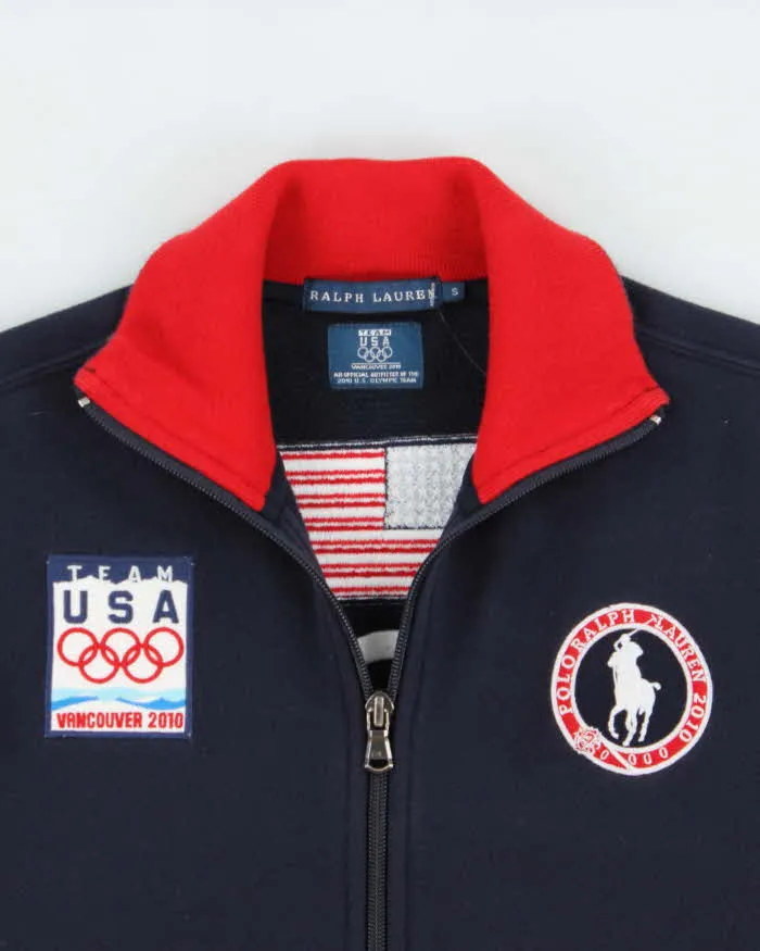 Vintage Polo Ralph Lauren Women's Vancouver 2010 Winter Olympics Team USA Embroidered Zip-Up Track Sweatshirt - S sold by Rokit product image thumbnail 5