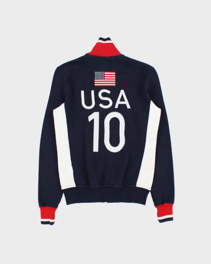 Vintage Polo Ralph Lauren Women's Vancouver 2010 Winter Olympics Team USA Embroidered Zip-Up Track Sweatshirt - S sold by Rokit product image thumbnail 2