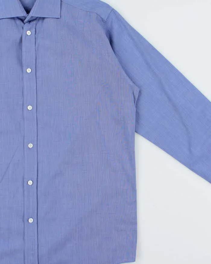 Vintage 1990s Hermes Chambray Cotton Long Sleeve Dress Shirt - M sold by Rokit product image thumbnail 3