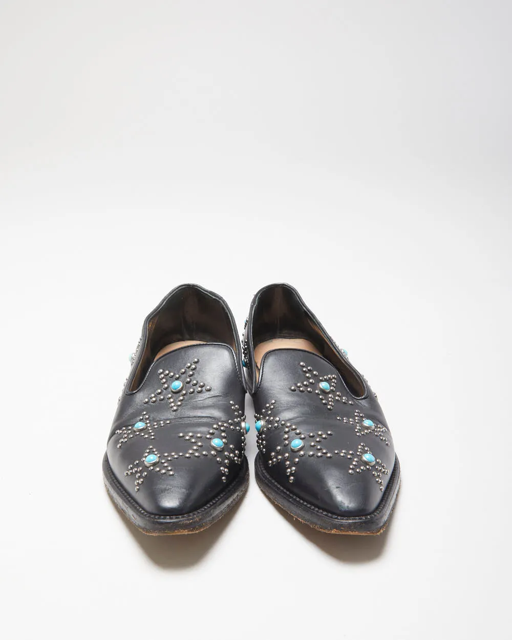 Valentino Garavani Women's Black 'Beatles Star' Leather Pointed Toe Loafers - UK3 sold by Rokit product image thumbnail 3