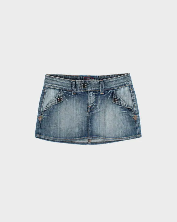 Vintage Y2k 2000s Guess Jeans Denim Mini Skirt - XS sold by Rokit