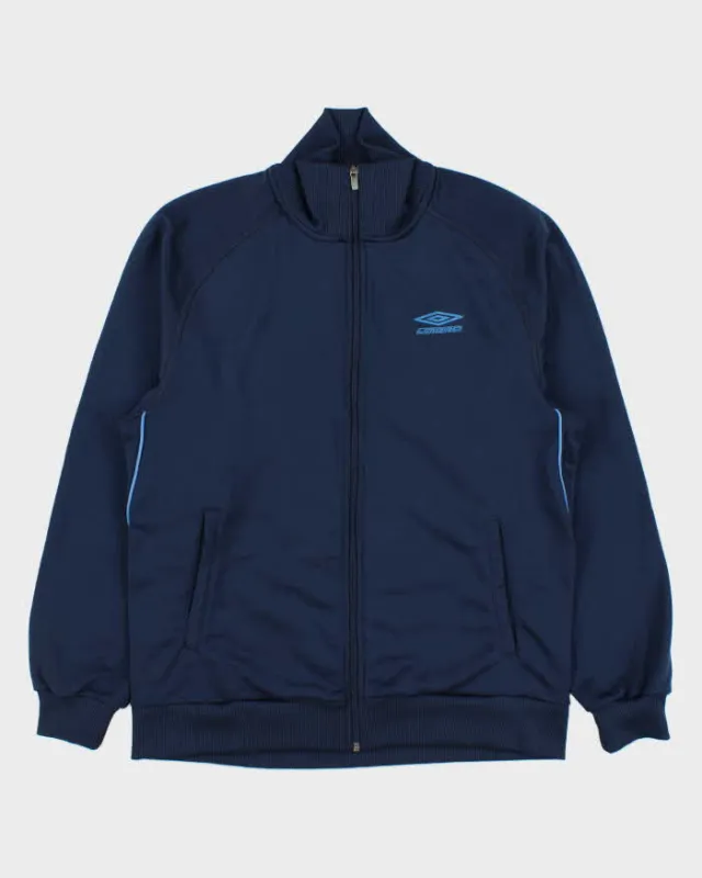 Vintage Y2K 00s Umbro Navy Classic Logo Track Jacket - M made by Umbro
