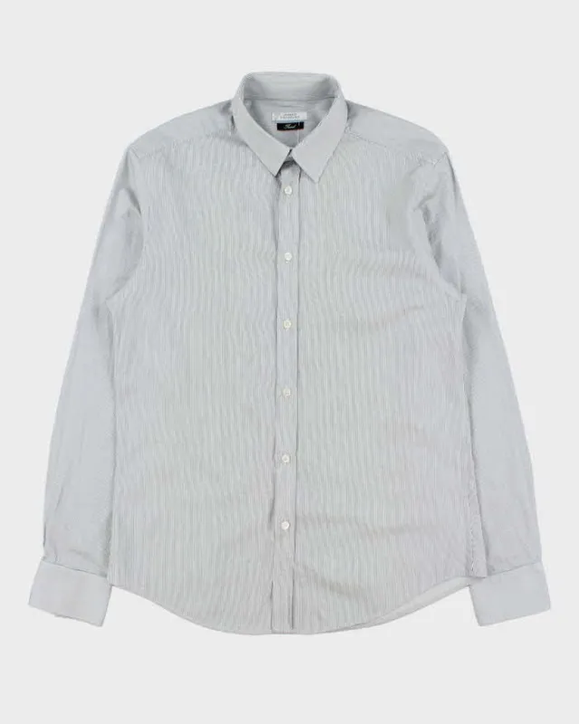 Vintage Versace Collection Striped Long Sleeve Shirt - M made by Versace