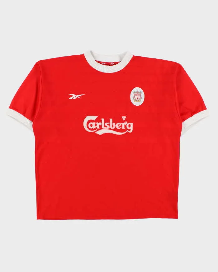Vintage 1998-99 Reebok Liverpool FC Short Sleeve Home Football Shirt - XL sold by Rokit