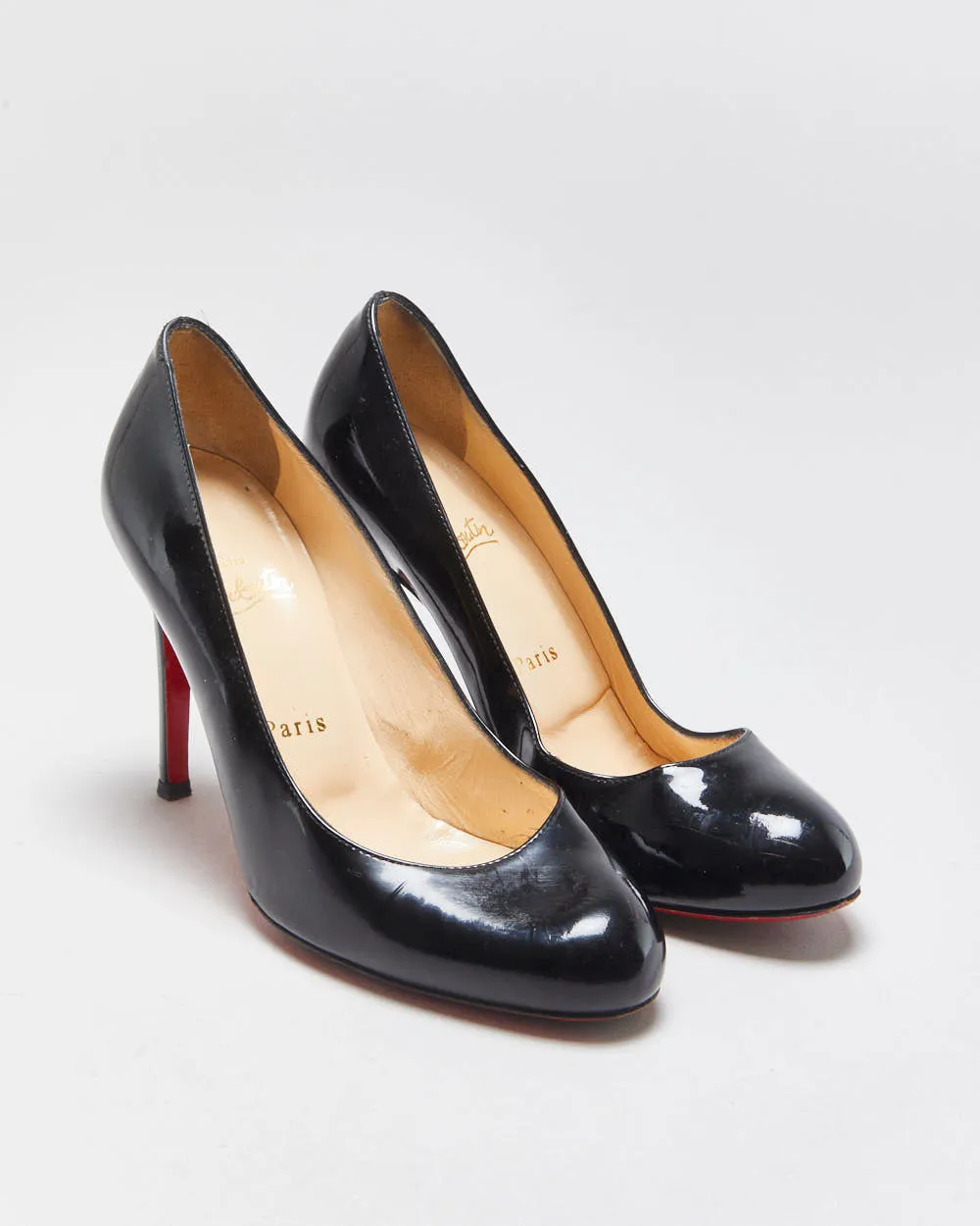 Christian Louboutin Simple Pump Patent Leather Heels - UK4 sold by Rokit