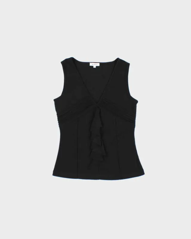 Vintage Y2k 2000s The Station Ruffle Sleeveless Top - S made by Rokit